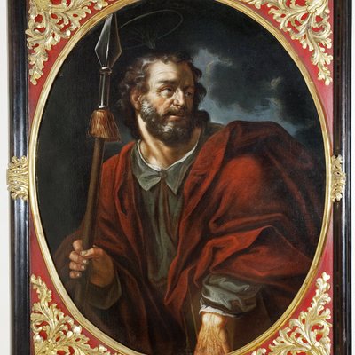 Kostel byl při svém založení obdarován cennými jedenácti obrazy apoštolů z dílny barokního malíře z okruhu Petra Brandla - obraz sv. Tomáše