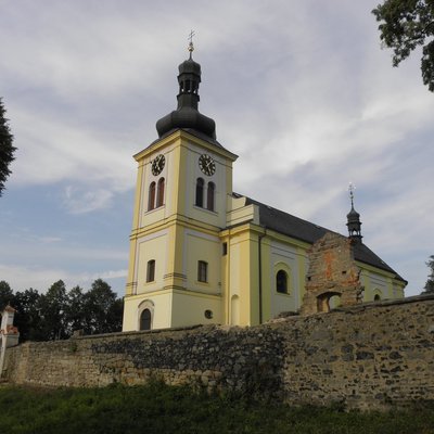 Pohled na kostel v roce 2014 v průběhu rekonstrukce